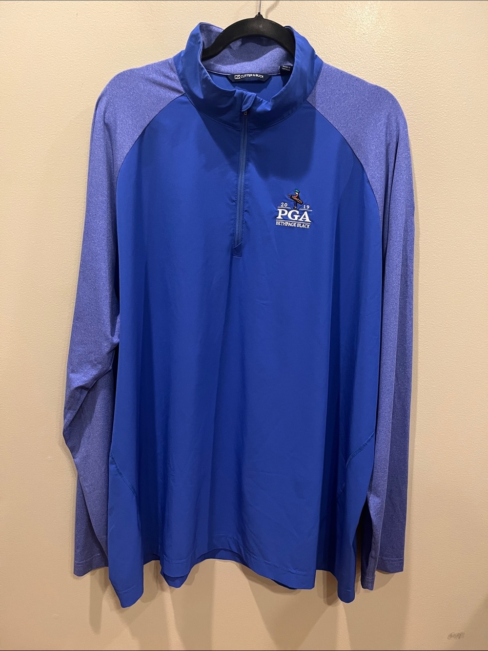 Cutter & Buck Blue 1/4 Zip Pullover Jacket